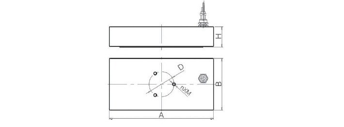 電動(dòng)薄板永磁起重器結(jié)構(gòu)尺寸圖