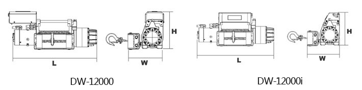 DW-12000(i)電動(dòng)絞盤結(jié)構(gòu)尺寸圖片