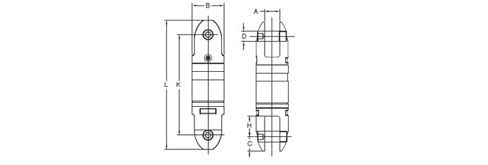 YOKE重力旋轉(zhuǎn)環(huán)—子彈式結(jié)構(gòu)尺寸圖片