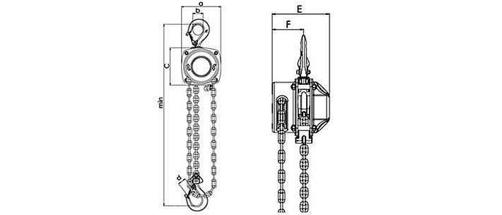 舞臺(tái)手拉葫蘆結(jié)構(gòu)尺寸圖片