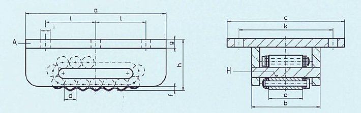 德國A系列滾輪搬運(yùn)車結(jié)構(gòu)尺寸圖片