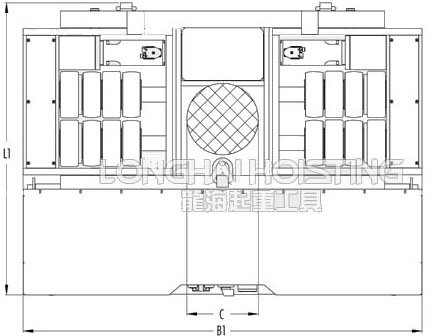 電動(dòng)搬運(yùn)小坦克尺寸圖