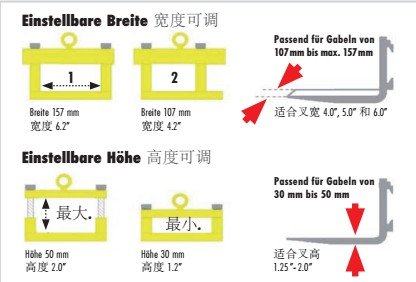 JUNG叉車掛鉤尺寸圖