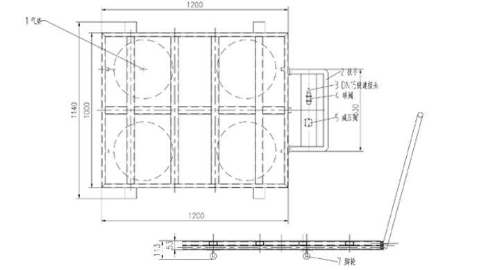 氣墊平板搬運(yùn)車(chē)結(jié)構(gòu)圖