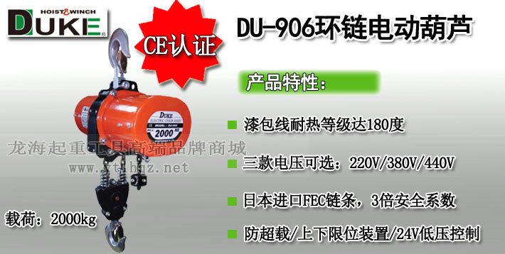 DU-906環(huán)鏈電動葫蘆圖片