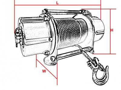 DCW-250充電式小型卷揚(yáng)機(jī)尺寸圖