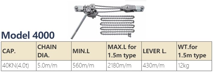 P-4000型NAGAKI棘輪拉緊器