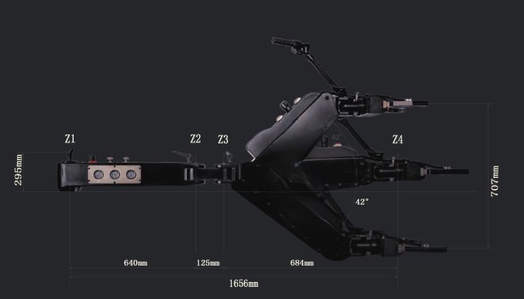 氣動(dòng)零重力機(jī)械臂尺寸圖